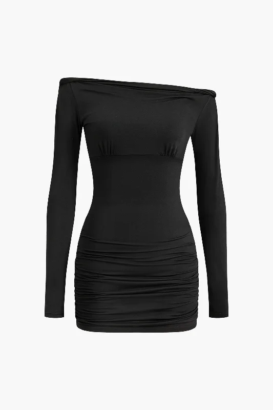 mini dresses-casual but dressy styleSolid Cut Out Mini Dress