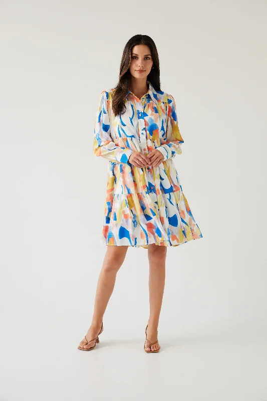 mini dresses-chic yet playful dressCamila Mini - Watercolour