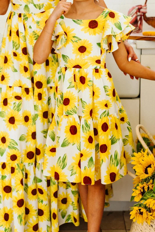 mini dresses-in fun colorsMini Trixie Dress in Sunflower - FINAL SALE