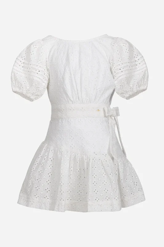 mini dresses-chic vacation getawayKids Mini Dress Chantal - Natural White