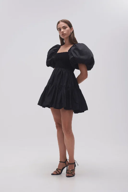 mini dresses-glamour in simplicityCasa Puff Sleeve Mini Dress