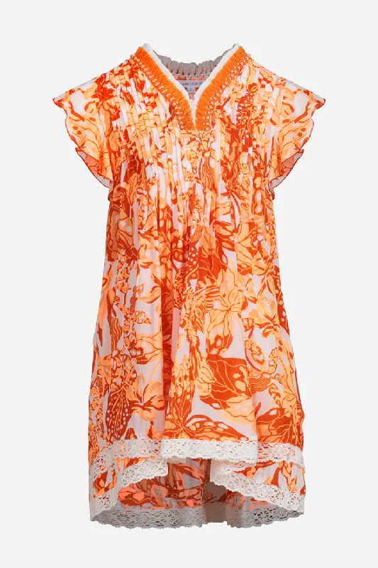 mini dresses-casual beachy chicKids Mini Dress Sasha - Orange Jengel