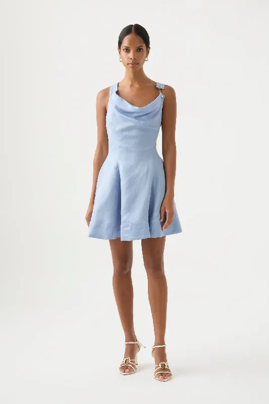 mini dresses-perfect wedding guest attireLiberty Asymmetric Mini Dress