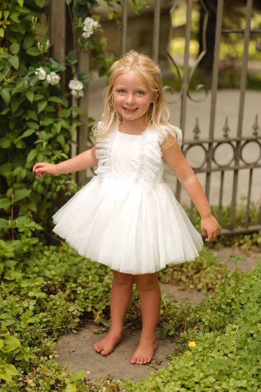 mini dresses-modern elegant silhouetteMini Fairy Garden Dress in White