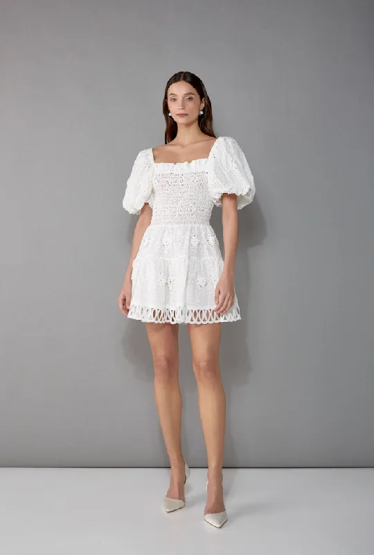 mini dresses-chic and sophisticatedELEONORA MINI DRESS WHITE