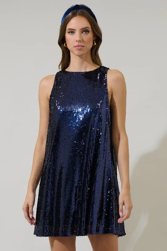 mini dresses-in luxurious fabricsLiviana Sequin Sleeveless Mini Dress