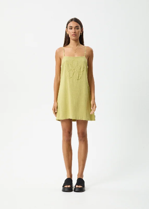 mini dresses-casual chic everyday wearAFENDS Womens Amaya - Mini Dress - Lemongrass