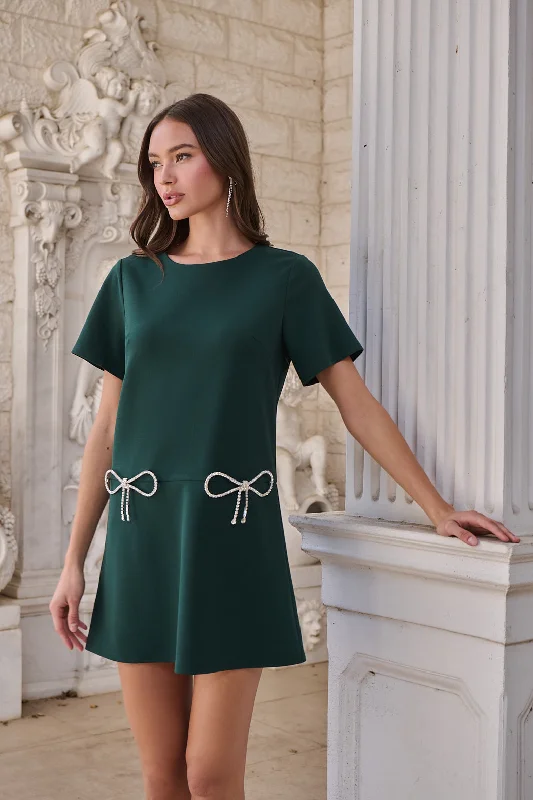 mini dresses-for holiday seasonBenicia Bow Shift Mini Dress