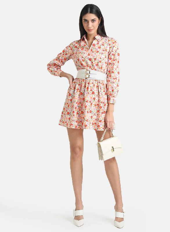 mini dresses-stylish weekend getawaysSmocked Poplin Shirt Dress