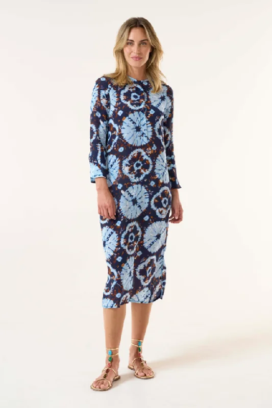 Elegant maxi dresses for dinner parties-Long Genie Camogli Dress By Oneseason