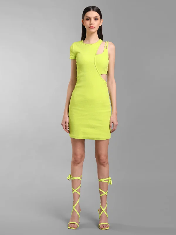 mini dresses-summer casual essentialsCut-Out Rib Dress