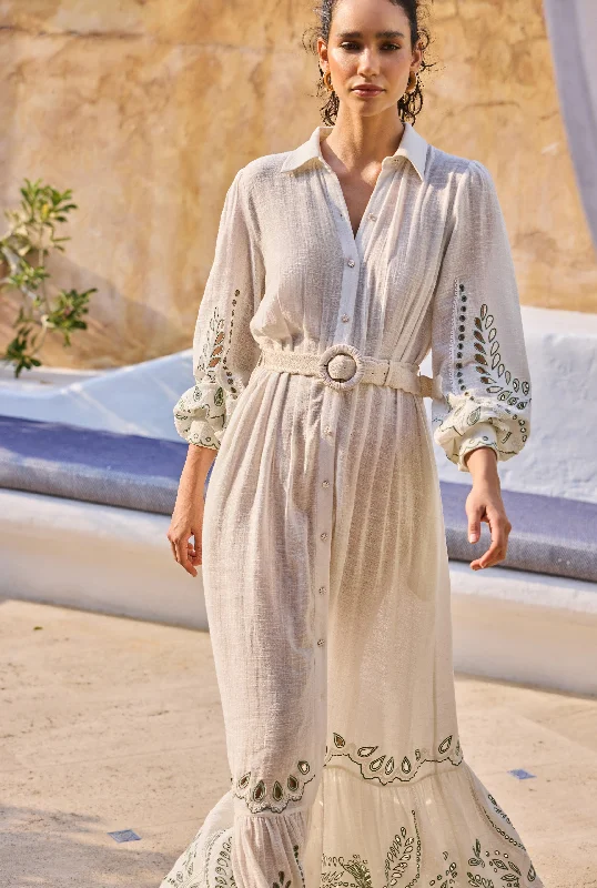 Affordable maxi dresses for beach weddings-Alya Long Dress