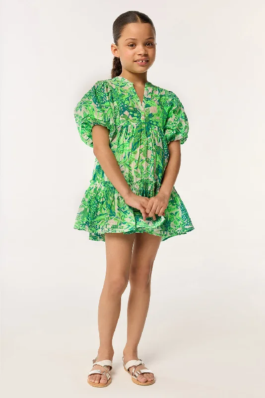 mini dresses-perfect style for summerKids Mini Dress Aria - Green Jengel