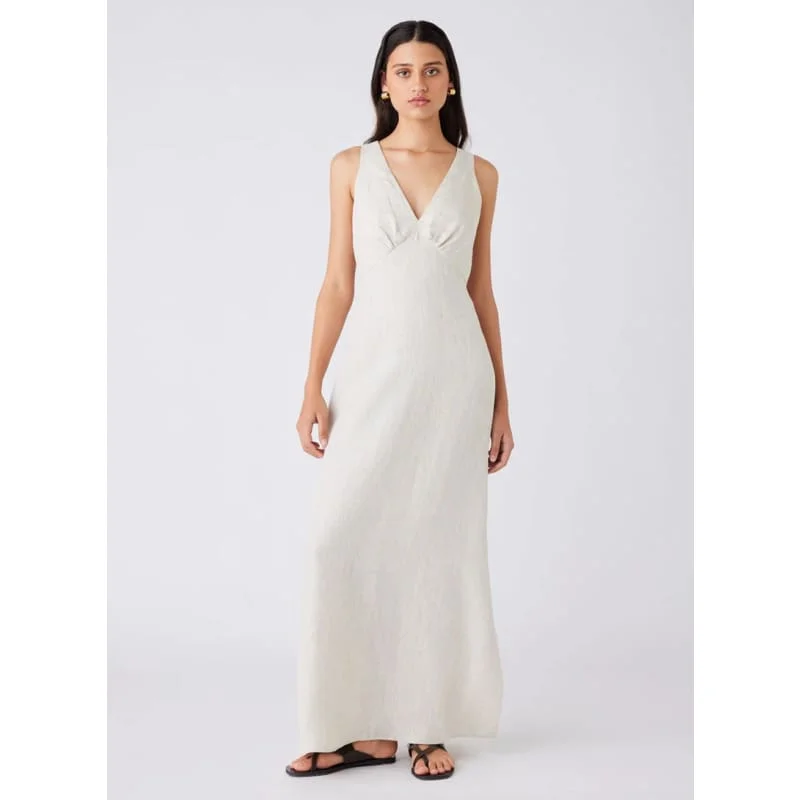 Flowy summer maxi dresses-Avalon Maxi Dress | Natural