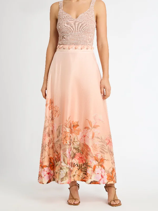 Elegant maxi dresses for dinner parties-MAHALO MAXI SKIRT