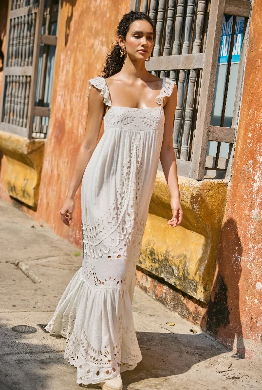 Casual flowy maxi dresses for warm weather-Runa Long Dress