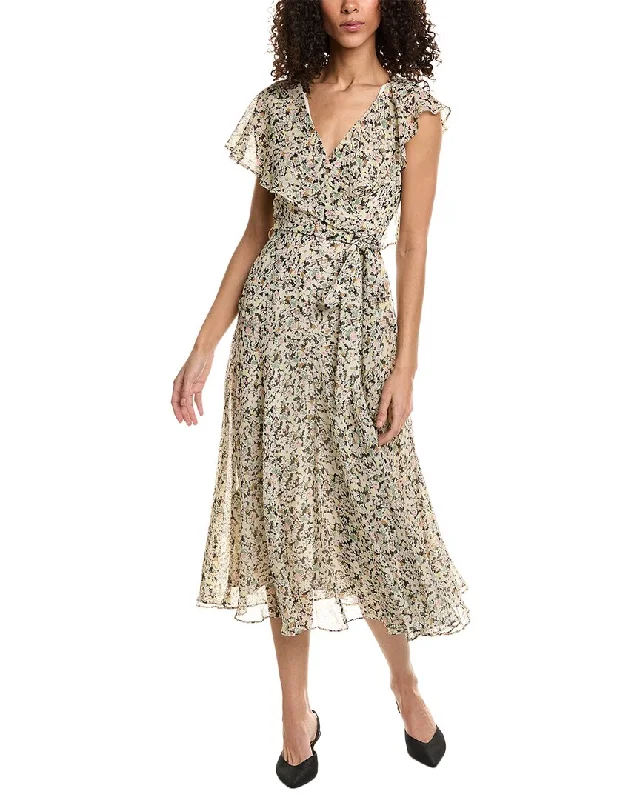 Comfortable midi dresses for stay-at-home days-Ted Baker Surplice Midi Dress