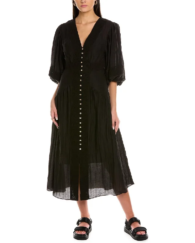 Comfortable midi dresses for movie nights-Keepsake Moving On Midi Dress