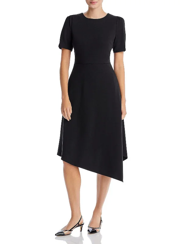 Midi dresses for an elegant brunch-Womens Ponte Party Midi Dress