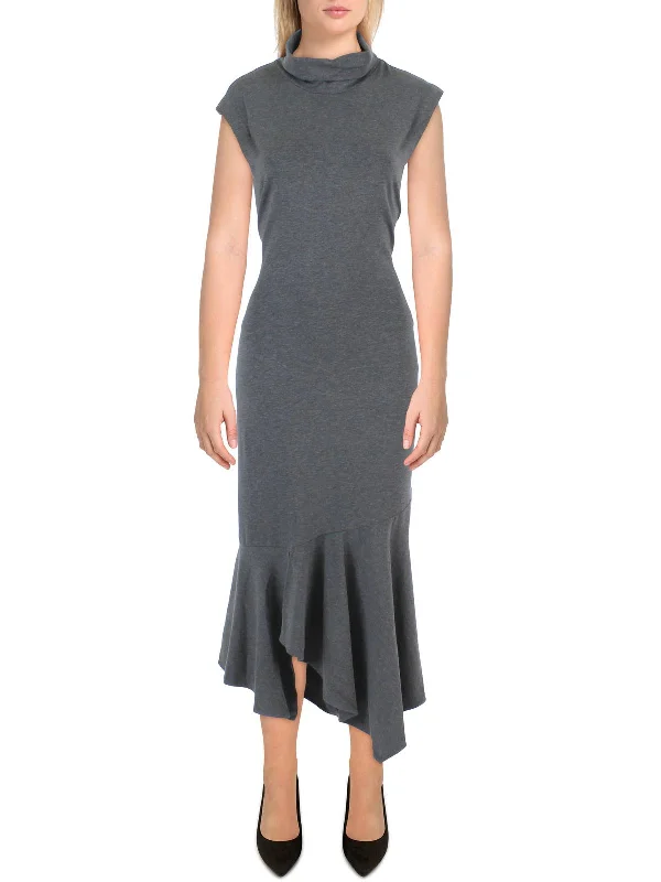 Midi dresses with a chic, minimalist look-Womens Sleeveless Calf Midi Dress