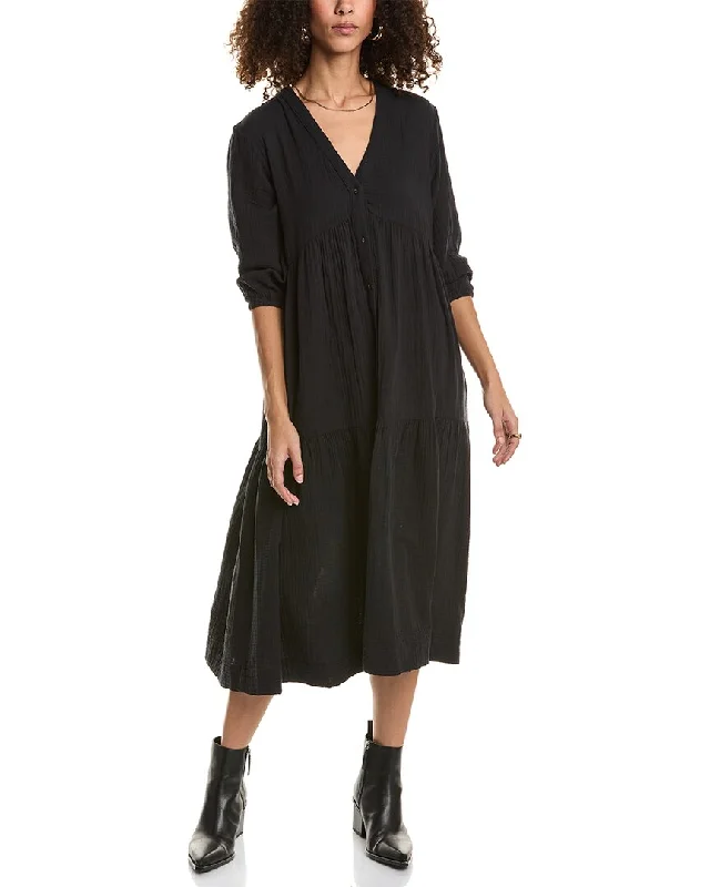 Stylish midi dresses for a night in the city-Johnny Was Gauze Midi Dress