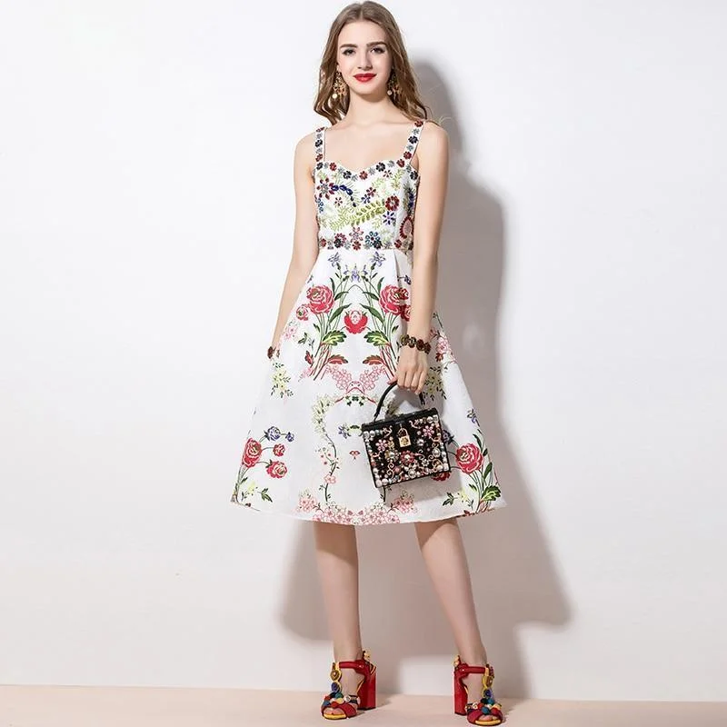 Midi dresses with boho-inspired styles-Go With Everything Floral Midi Dress