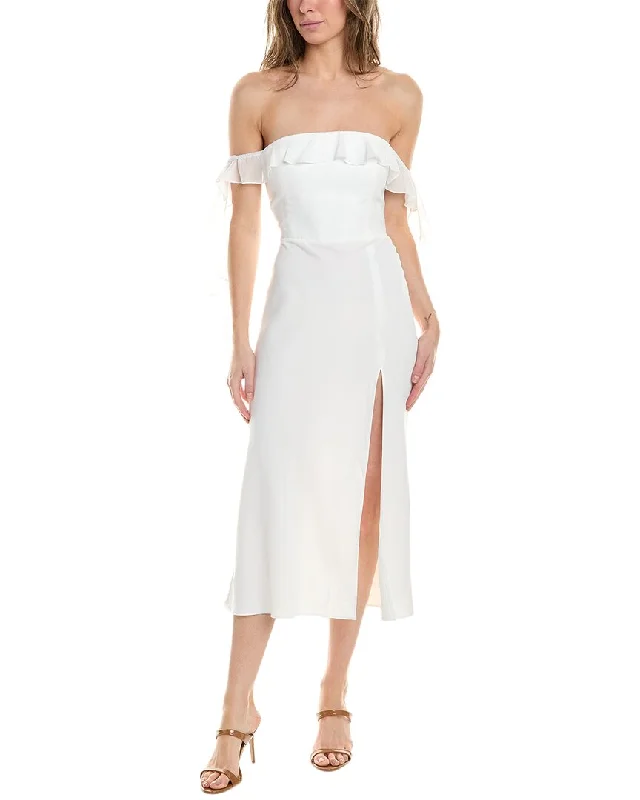 Comfortable midi dresses for movie nights-Amanda Uprichard Copellia Midi Dress