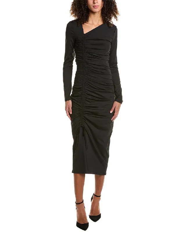 Trendy midi dresses for a holiday getaway-Rachel Parcell Shirred Midi Dress