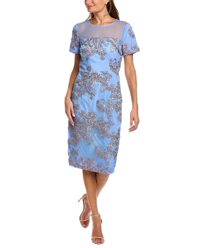 Midi dresses for a chic garden dinner-JS Collections Cheyenne Illusion Midi Dress