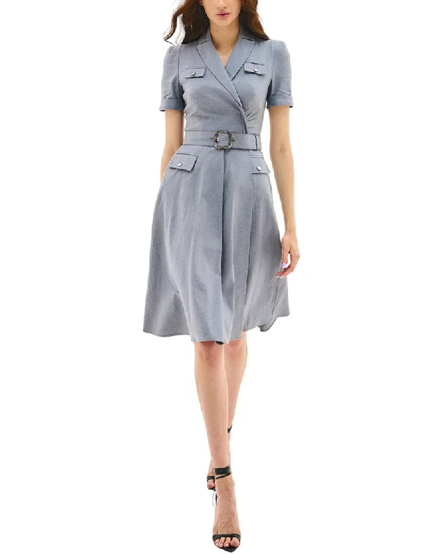 Midi dresses for a casual day at work-BGL Linen-Blend Midi Dress