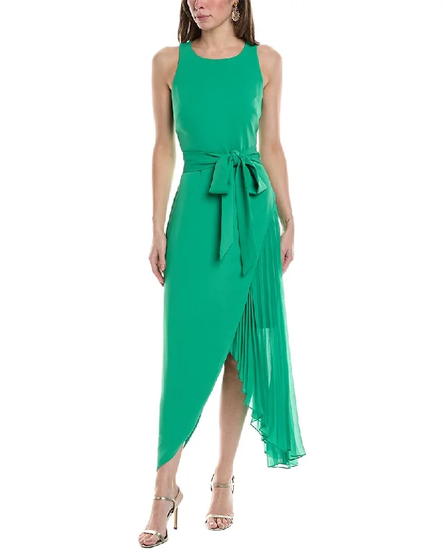 Midi dresses for an upscale lunch-Badgley Mischka Asymmetric Midi Dress