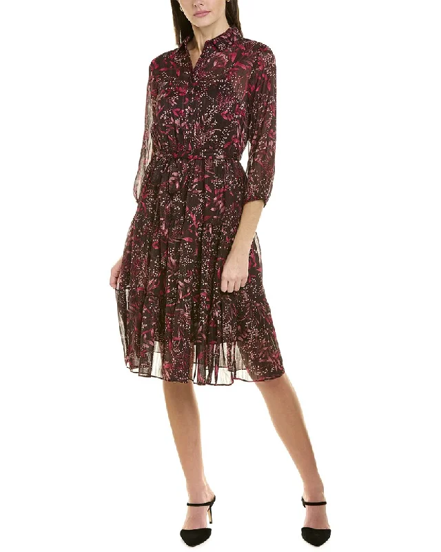 Stylish midi dresses for casual travel-Nanette by Nanette Lepore Chiffon Midi Dress