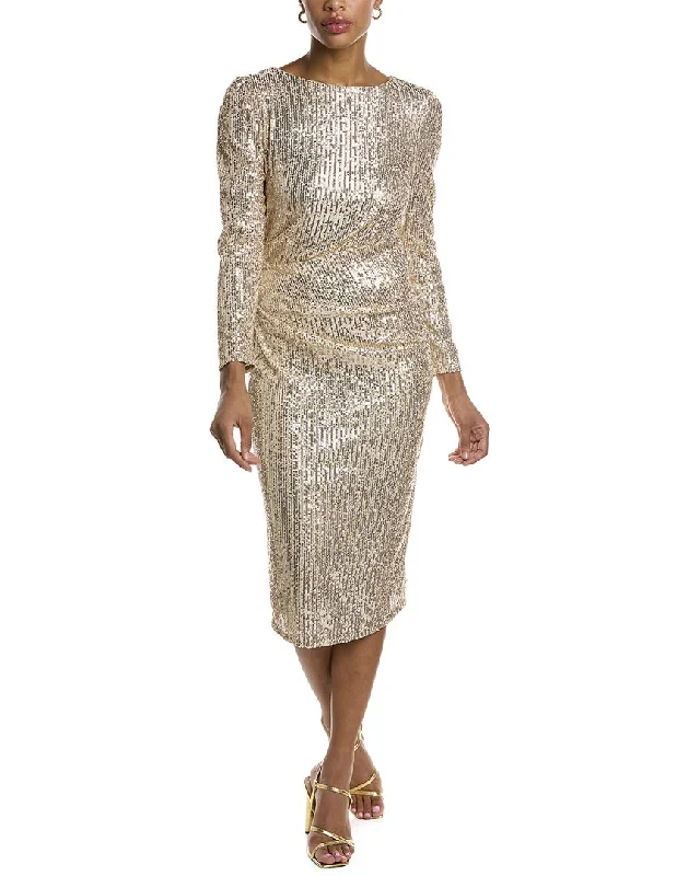 Midi dresses with delicate beadwork-Nanette Lepore Sequined Midi Dress