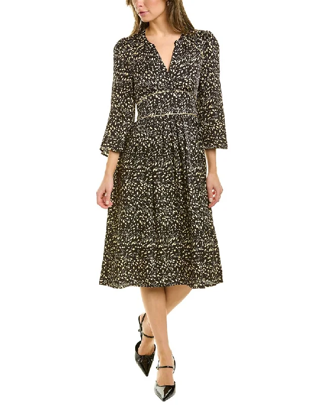 Midi dresses for cozy gatherings-ba&sh Esme Midi Dress