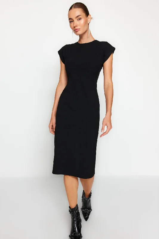 Midi dresses for dinner parties-Trendyol Women's Midi Business Regular Dress