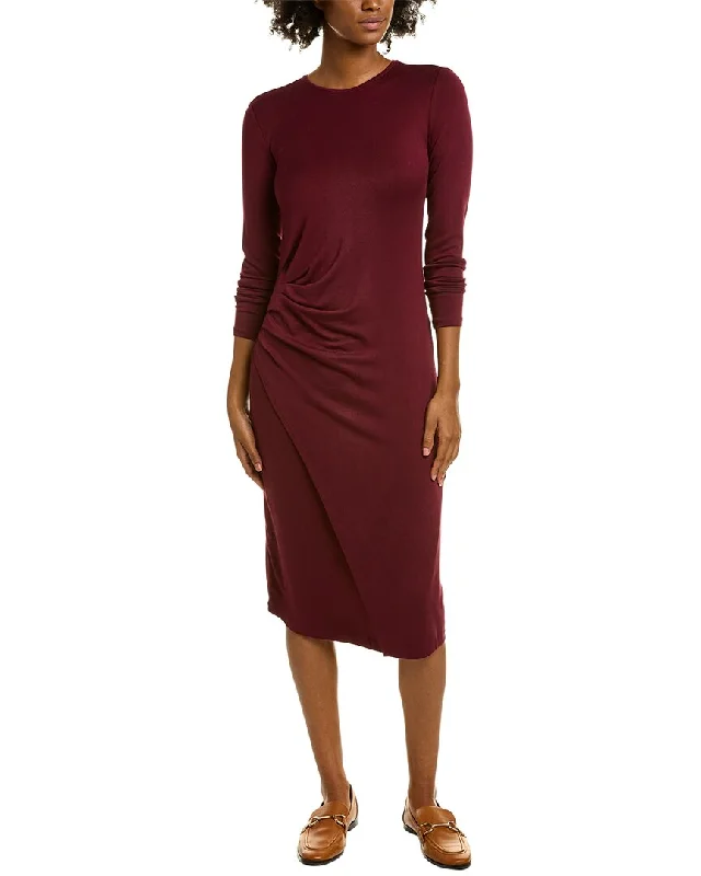 Midi dresses for the office-Vince Gathered Midi Dress