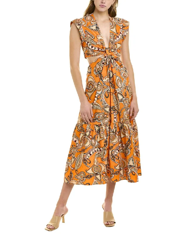 Midi dresses for brunch outings-A.L.C. Alexandria Midi Dress