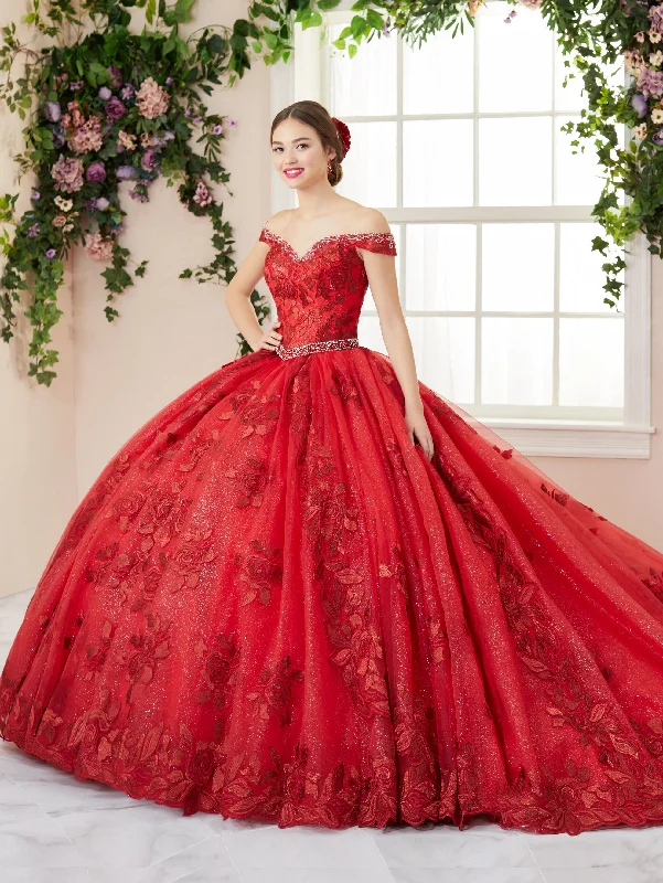 Evening dress for upscale party-3 Piece Off Shoulder Quinceanera Dress by House of Wu 26964