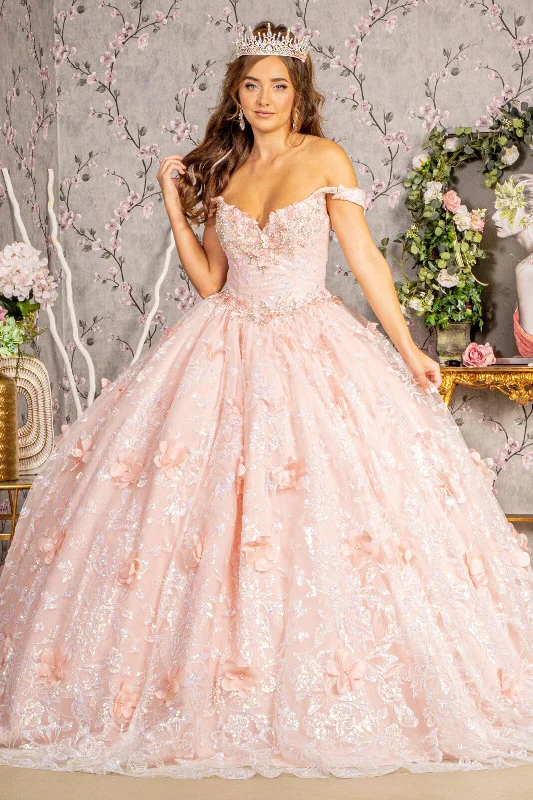 Evening dress for stunning event-3D Butterfly Sleeveless Ball Gown by Elizabeth K GL3183