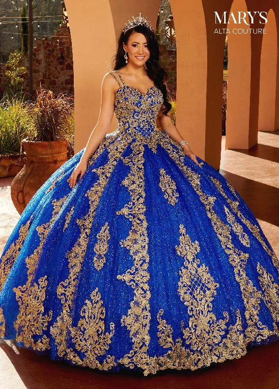 Evening dress for fabulous affair-Applique Glitter Quinceanera Dress by Alta Couture MQ3091