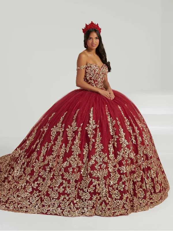 Evening dress for formal gala-Applique Sweetheart Quinceanera Dress by Fiesta Gowns 56483