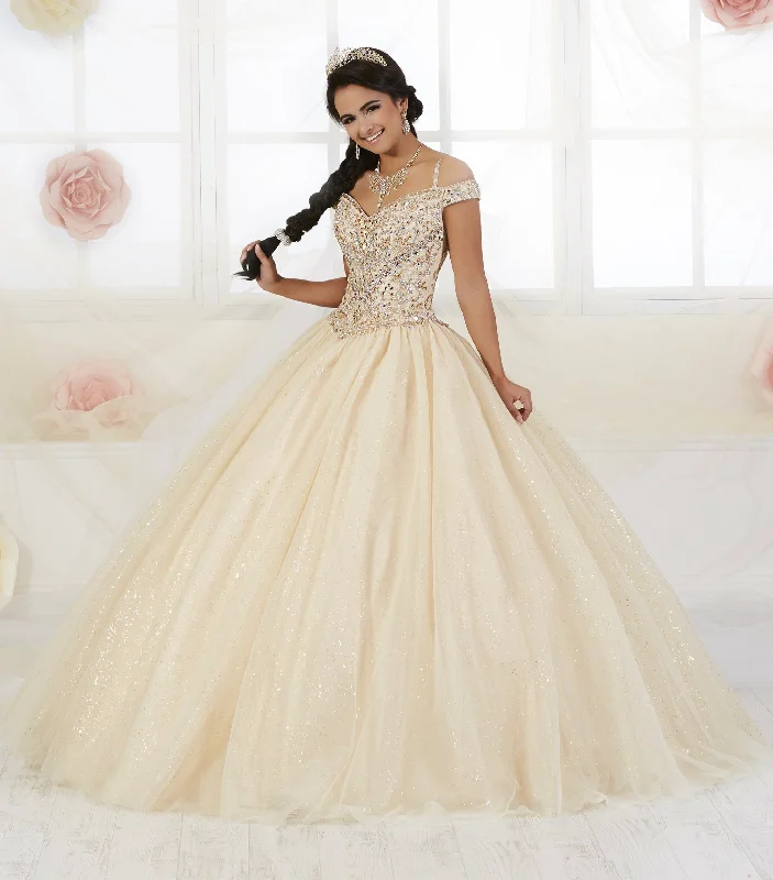 Evening dress for royal gala-Cold Shoulder Quinceanera Dress by Fiesta Gowns 56360