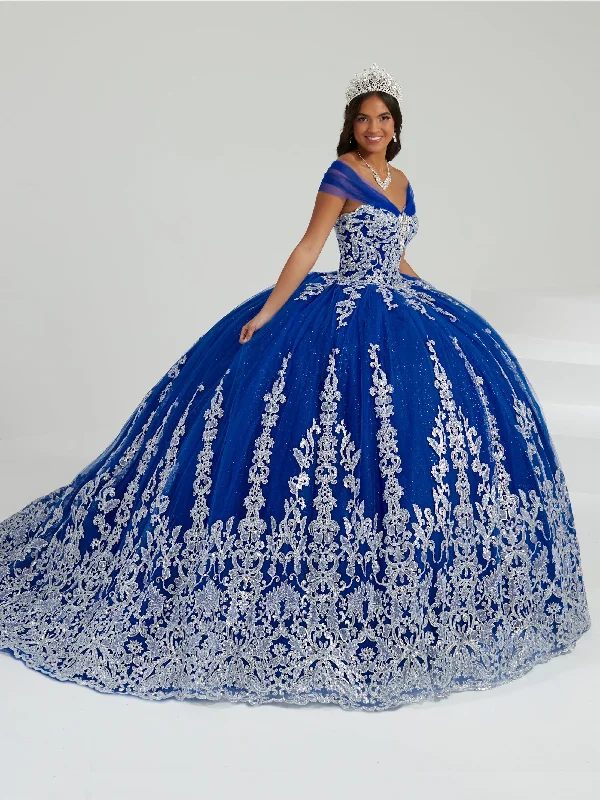 Evening dress for a luxurious night-Convertible Strap Quinceanera Dress by Fiesta Gowns 56481