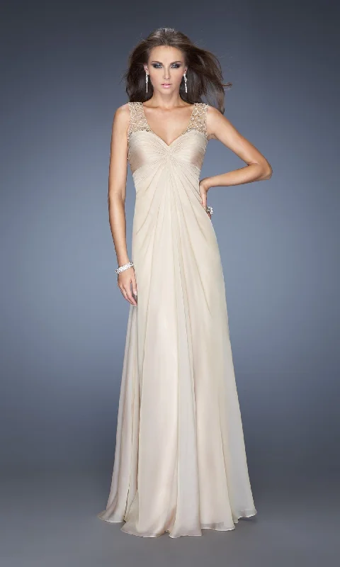 Evening dress for outdoor wedding-Long La Femme Gown 20122