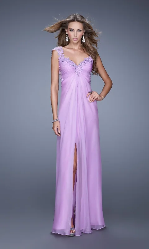 Evening dress for black tie gala-Long La Femme Gown 20694