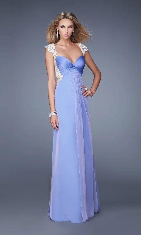 Evening dress for evening dinner-Long La Femme Gown 21116