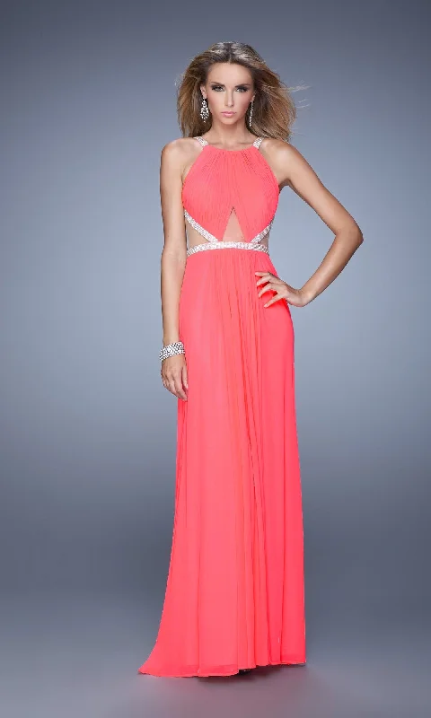 Evening dress for cocktail reception-Long La Femme Gown 21145