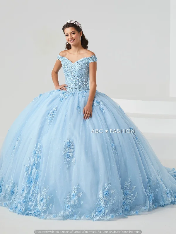 Evening dress for private event-Light Up Quinceanera Dress by House of Wu 26010