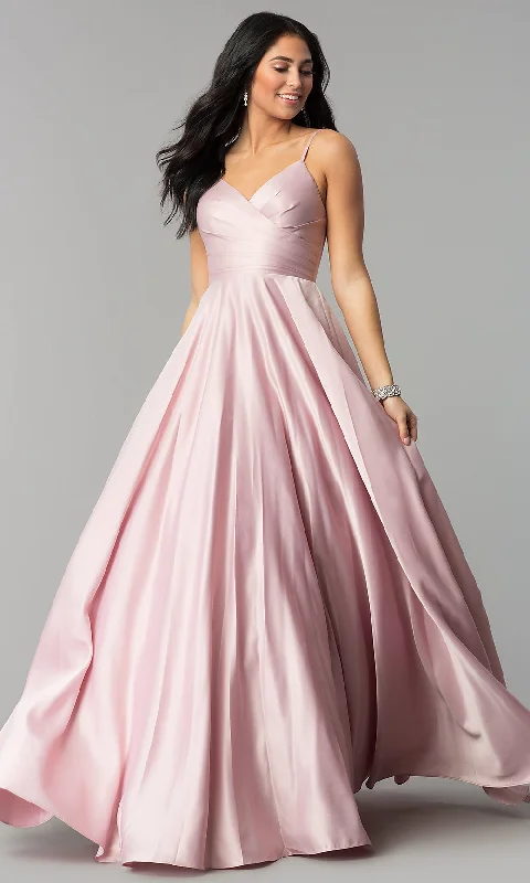 Evening dress for dazzling event-Pleated-Bodice Long Classic Formal Ball Gown