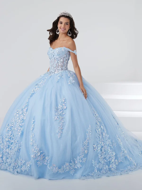 Evening dress for grand celebration-Off Shoulder Corset Quinceanera Dress by Fiesta Gowns 56461